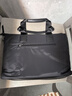高爾夫GOLF商務(wù)公文包男士大容量手提包男15英寸筆記本電腦包輕便休閑單肩斜挎包橫款公事包5I768317J黑色 曬單實(shí)拍圖