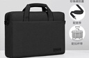 泰克森筆記本手提包適用蘋(píng)果14華為16英寸聯(lián)想拯救者18公文通勤斜挎男女 A款大容量-加厚防震棉-神秘黑 15/15.6/16英寸 曬單實(shí)拍圖