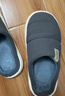 潔麗雅（Grace）防水棉拖鞋男士秋冬季室內居家加絨保暖防滑厚底踩屎感情侶棉拖女 曬單實(shí)拍圖