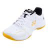 尤尼克斯（YONEX）羽毛球鞋yy入門(mén)級訓練減震動(dòng)力墊男女SHB101CR 白/金44碼 曬單實(shí)拍圖