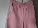 FIRSTSTATION FS時(shí)尚運動(dòng)撞色織帶寬松直筒休閑褲女25春新款6499A 粉色 M 曬單實(shí)拍圖