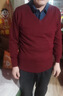 恒源祥羊毛衫男士100%純羊毛假兩件毛衣中老年爸爸裝冬季加厚針織打底衫 曬單實(shí)拍圖