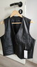 恒源祥真皮馬甲男士冬季綿羊皮皮衣背心無(wú)袖坎肩上衣 黑色  曬單實(shí)拍圖