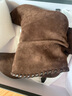 達芙妮高跟短靴女尖頭細跟時(shí)尚約會(huì )宴會(huì )時(shí)裝靴舒適加絨女靴子 棕色 38 曬單實(shí)拍圖