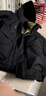 鴨鴨（YAYA）羽絨服男士短款2025冬季新款休閑加厚情侶學(xué)生防寒保暖時(shí)尚外套YX 黑色 L /175 曬單實(shí)拍圖