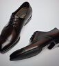 金利來(lái)（Goldlion）【新年禮物】男鞋正裝德比鞋固特異手工皮鞋G563530753CCA棕色41 曬單實(shí)拍圖