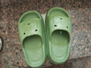 EVA兒童拖鞋卡通風(fēng)防水居家沙灘一字拖軟底網(wǎng)紅涼鞋拖鞋夏季 綠色【防滑升級款】 18 30-31內長(cháng)18cm合適5-6歲穿 曬單實(shí)拍圖