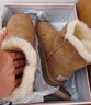 他她（TATA）云感雪地靴女皮毛一體加絨加絨保暖棉鞋厚底棉靴MXZ02DD5 黃棕（毛里） 36 曬單實(shí)拍圖