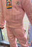 迪士尼女童秋冬套裝女孩運動(dòng)兩件套加絨衣服外套TD4DT002-1櫻花粉130 曬單實(shí)拍圖