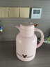 迪士尼保溫壺家用暖水壺熱水瓶暖壺暖瓶玻璃內膽按壓式 1.3L悅已粉金 曬單實(shí)拍圖