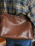 Songmont山下有松循跡系列hobo包植鞣牛皮斜挎軟包【新年禮物】 檀棕 中號 現貨 曬單實(shí)拍圖