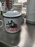 拜杰搪瓷杯鐵杯子搪瓷缸水杯復古老式帶蓋鐵茶缸子大容量1200ml  曬單實(shí)拍圖