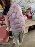 笛莎（DEESHA）童裝女童2025秋冬中大童女孩多色輕薄圓領(lǐng)羽絨馬甲 紫藤色 120 曬單實(shí)拍圖