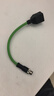 益德勝 M12轉RJ45母頭延長(cháng)線(xiàn)4/8芯千兆A/D/X型連接器編碼線(xiàn)公轉母頭加長(cháng)線(xiàn) M12公頭轉RJ45母頭【4芯D型】綠色 0.3米 曬單實(shí)拍圖