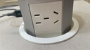 NVC雷士電工 嵌入式氣動(dòng)升降插座 按壓升降廚房島臺會(huì )議桌面 三位五孔USB+TypeC白色 DP6B14 04 曬單實(shí)拍圖
