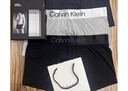 Calvin Klein內衣【新年禮物】男士本命年新年紅三條裝ck低腰棉質(zhì)防夾臀內褲男 U2664998-太空黑/月光白/椰青灰 3條 XL 曬單實(shí)拍圖