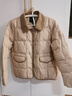 纖莉秀【90%鴨絨】韓系翻領(lǐng)百搭保暖羽絨服大碼女裝胖mm秋裝新款2853 卡其色 2XL 曬單實(shí)拍圖