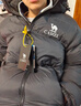 駱駝（CAMEL）戶(hù)外羽絨服冬季新款女款男款保暖高蓬松防鉆絨連帽面包服 幻影黑，男女同款，735CAPN017 2XL （女生拍小一碼） 曬單實(shí)拍圖