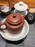 瑯庭琊坊高檔宜興紫砂壺全手工薄胎德鐘茶具單壺正宗原礦小煤窯朱泥泡茶壺 德鐘壺-原礦小煤窯朱泥 150ml 曬單實(shí)拍圖