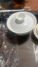 鈺銓龍門(mén) 白瓷薄胎懸停蓋碗 德化羊脂玉瓷小號馬蹄三才蓋碗上釉陶瓷泡茶碗 羊脂玉上釉薄胎馬蹄蓋碗約110ml 曬單實(shí)拍圖