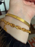 CRD克徠帝幾何鏈環(huán)黃金手鏈簡(jiǎn)約環(huán)環(huán)相扣足金999手串節日禮物 環(huán)環(huán)足金手鏈 HN00500 16g 曬單實(shí)拍圖
