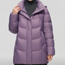 雪中飛（SNOWFLYING）短款羽絨服女中老年媽媽裝休閑時(shí)尚百搭加厚保暖外套 香芋紫 XL 曬單實(shí)拍圖