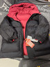 雅鹿雙面穿2025新款兒童羽絨服男童女童小童大童寶寶加厚冬季外套 中國紅 150 曬單實(shí)拍圖