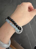 【普陀直發(fā)】黑曜石海藍寶手串女補水雙圈轉運手鏈送人禮物 【雙重補水】黑曜石+海藍寶-6mm 曬單實(shí)拍圖
