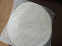 美進(jìn)家（MEIJINJIA）蒸籠紙34cm*100張一次性食品級包子紙饅頭紙不沾家用蒸屜墊紙圓形 曬單實(shí)拍圖