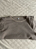 優(yōu)衣庫女裝羅紋船領(lǐng)條紋T恤/五分袖26春夏新款486466 31 米色 L 曬單實(shí)拍圖