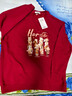 真維斯（Jeanswest）紅色衛衣外套女秋冬加絨加厚圓領(lǐng)套頭新年上衣2026馬年本命年衣服 曬單實(shí)拍圖