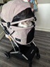 beberoad  T4寵物推車(chē)貓咪狗狗小型犬提籃車(chē)架一鍵折疊輕便外出寵物小推車(chē) T4米色-固定座位一體折疊（順豐發(fā)貨） 曬單實(shí)拍圖