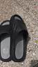 回力拖鞋男士厚底防滑浴室一字拖休閑外穿耐磨涼鞋SDJ-3A77 黑灰40-41 曬單實(shí)拍圖