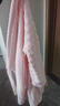 三利家居長(cháng)袖浴裙女吸水速干不易掉毛浴巾式浴衣男情侶浴袍睡袍 粉色 曬單實(shí)拍圖