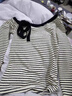 歌詩(shī)慧長(cháng)袖t恤女條紋露肩上衣2025秋季新款女裝潮流打底衫外穿針織衫 條紋綁帶斜肩長(cháng)袖T恤【杏色】 均碼 曬單實(shí)拍圖