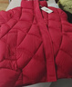 羽絨棉服女短款冬裝新款棉衣小個(gè)子時(shí)尚輕薄小棉襖韓版加厚外套潮 紅色 5XL 148-160斤 曬單實(shí)拍圖