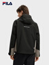 FILA 斐樂(lè )官方男士上衣兩件套冬季新款時(shí)尚休閑加絨連帽外套 正黑色-BK 3XL 190/108A/XXXL 曬單實(shí)拍圖