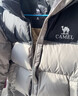 駱駝（CAMEL）【迪麗熱巴同款】羽神短款羽絨服熱反射升溫保暖加厚連帽面包服 734CA6B605A,幻影黑，男女同款 2XL 曬單實(shí)拍圖