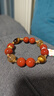 布達拉宮川料南紅虎眼石手串男女款黃塔晶925銀紅色本命年手鏈生日禮物 曬單實(shí)拍圖