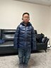 哈吉斯（HAZZYS）童裝男女童鵝絨羽絨服冬季新款蓄熱抑菌保暖外套 月影灰 155 曬單實(shí)拍圖