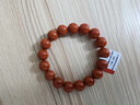 石玥珠寶收藏級11-12mm涼山南紅瑪瑙手串轉運珠手鏈男女士款 水晶瑪瑙 曬單實(shí)拍圖