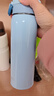 膳魔師（THERMOS）不銹鋼保溫杯兒童男女士學(xué)生水杯大容量杯子團購生日新年禮物JNR 【熱賣(mài)推薦】淺藍色 500ml 曬單實(shí)拍圖