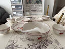 廚遞碗盤(pán)餐具可愛(ài)碗碟碗筷結婚送禮碗套裝 赫本兔18件套【禮盒裝】 曬單實(shí)拍圖