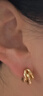 Qlady金色多層耳夾女無(wú)耳洞輕奢小眾高級感耳環(huán)女2026新年輕奢耳飾耳圈 曬單實(shí)拍圖