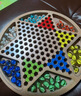 勝旅跳棋五子棋二合一玻璃珠木質(zhì)跳跳棋兒童玩具桌游親子互動(dòng)游戲棋 曬單實(shí)拍圖