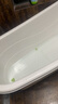捷貝（Jebe baby）成人浴桶大人泡澡桶沐浴桶加厚全身可坐大號家用帶蓋浴缸塑料浴盆 象牙白【加厚】1.4米-無(wú)蓋 曬單實(shí)拍圖