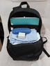特步雙肩包男女休閑大容量百搭背包上班通勤包輕便旅行包大學(xué)生電腦包 黑色 【可裝15.6寸電腦】 曬單實(shí)拍圖