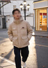 卡帕（Kappa）背靠背運動(dòng)羽絨服男2026新款冬戶(hù)外保暖上衣開(kāi)衫外套女K0EZ2YY01D 灰卡其-602 L 曬單實(shí)拍圖