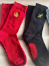 彩躍本命年紅色襪子生肖馬年騏驥紅抗菌吸汗棉襪大紅中筒刺繡男襪 曬單實(shí)拍圖