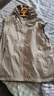 雙面穿馬甲女春秋新款疊穿寬松休閑連帽無(wú)袖坎肩背心上衣馬夾外套 卡其色 【雙面穿】 XL 121-135斤 曬單實(shí)拍圖